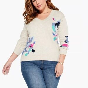 NWT Nic & Zoe cream sweater